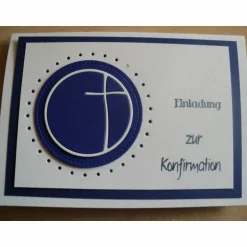 Einladungskarten|Nachtkarten Enladungskarten zur Konfimation Junge Kommunion  Einladungskarte Einladungen Mädchen Kreuz Einladung Einladungskarte