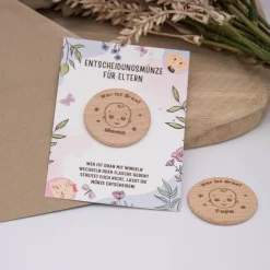 Entscheidungsmünze für Eltern - Motiv wählbar – zwei Größen - fertig zum Verschenken Geschenke