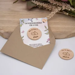 Entscheidungsmünze für Eltern - Motiv wählbar – zwei Größen - fertig zum Verschenken Geschenke