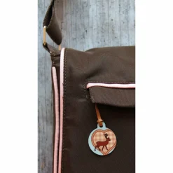 Accessoires|ZWEIFARBIG 2er Set Anhänger **Hirsche** von 3,2cm Glücksbringer Oktoberfest Schlüsselanhänger Geweih Herz