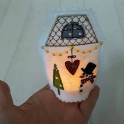 Online 3er Set LED Teelicht-Cover, süßes Weihnachtsdorf, stimmungsvolle Beleuchtung Kerzen & Beleuchtung