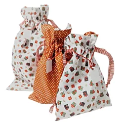Säckchen & Beutel|Afrosteff 3er Set Nikolaussäckchen, Weihnachtssäckchen, Geschenkebeutel
