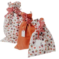 Säckchen & Beutel|Afrosteff 3er Set Nikolaussäckchen, Weihnachtssäckchen, Geschenkebeutel