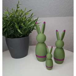 Osterhasen|made by lamomama 3er Set Osterhasen / minimalistisches Design / Blickfang / Farbtupfer / Geschenk / Deko