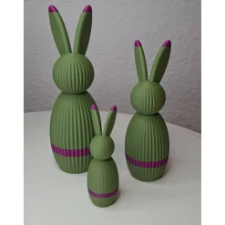 Osterhasen|made by lamomama 3er Set Osterhasen / minimalistisches Design / Blickfang / Farbtupfer / Geschenk / Deko