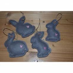 New 4er Set Ostern  Deko Hasen Anhänger Osterhasen Osterdeko Osterdeko