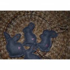 New 4er Set Ostern  Deko Hasen Anhänger Osterhasen Osterdeko Osterdeko