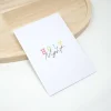 Best 4er Set schlichte Weihnachtskarten | Karte mit Briefumschlag | Pastellfarben Weihnachtskarten