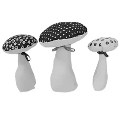 Herbst|Afrosteff 3-er Set Stoffpilze, herbstliche Deko-Pilze