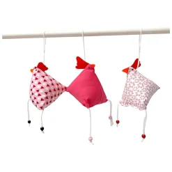 Best 3-er Set "Verrückte Hühner", Osterhühner zum Aufhängen Osterdeko