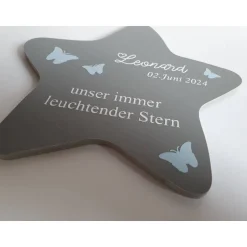 Sale Erinnerung an ein Sternenkind | Stern wetterfest / Grabdeko Gedenksteine