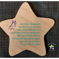 Discount Erinnerung an ein Sternenkind, Andenken für Sterneneltern, Geschenk mit individueller Gestaltung, Beerdigung, Trauerges Mutmacher