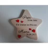 Clearance Erinnerung an Mama/Papa oder andere Verstorbene, Geschenk für Angehörige, individuelles Trauergeschenk, Stern aus Holz, Mutmacher
