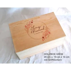 Geschenke|Das Moment Erinnerungsbox aus Holz Hochzeit Design Rosarot