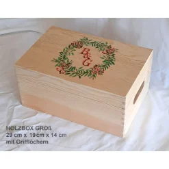 Geschenke|Das Moment Erinnerungsbox aus Holz Hochzeit Design Christmas Wreath
