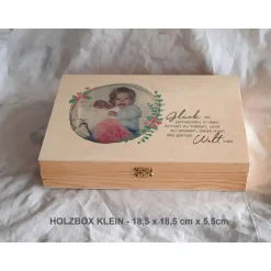 Geschenke|Das Moment Erinnerungsbox Familie Freunde Fotos aus Holz