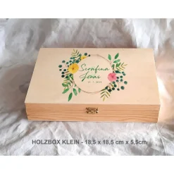 Sale Erinnerungsbox Greenery Hochzeit Familie Freunde exotisch aus Holz Geschenke