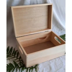 Erinnerungsbox Taufe Baby Calligraphie Minimalismus dezent aus Holz Geschenke