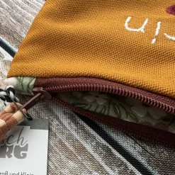 Best Erzieherin mit Herz Federmäppchen senf als Abschiedsgeschenk Kinder Federmäppchen