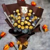 Best Essbarer Blumenstrauß - Absolut Vodka - Ferrero Rocher - Merci Geschenke