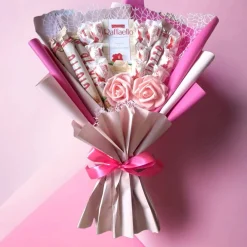 Sale Essbarer Blumenstrauß "Pink Giotto" Geschenke