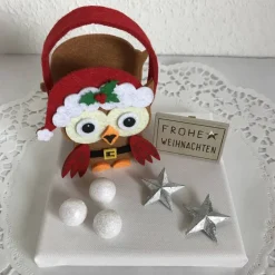 Outlet Eule Geldgeschenk Weihnachten Weihnachtsdeko Sterne Geld Gutschein Weihnachtsgeschenk Filz-Tasche Holz Geldgeschenke