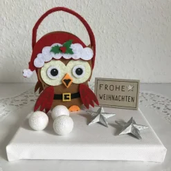 Outlet Eule Geldgeschenk Weihnachten Weihnachtsdeko Sterne Geld Gutschein Weihnachtsgeschenk Filz-Tasche Holz Geldgeschenke