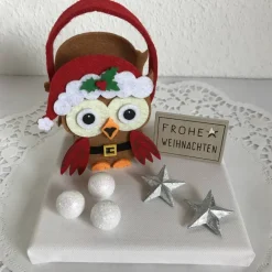 Outlet Eule Geldgeschenk Weihnachten Weihnachtsdeko Sterne Geld Gutschein Weihnachtsgeschenk Filz-Tasche Holz Geldgeschenke