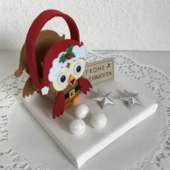 Outlet Eule Geldgeschenk Weihnachten Weihnachtsdeko Sterne Geld Gutschein Weihnachtsgeschenk Filz-Tasche Holz Geldgeschenke