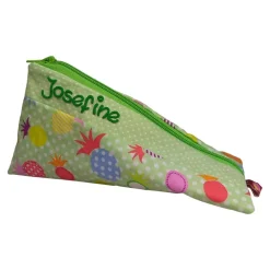 Online Federmäppchen Ananas grün mit Namen personalisiert Mäppchen Schulmäppchen Schlamperle Brillenetui Schlampermäppchen Kinder Federmäppchen