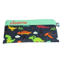 Federmäppchen Dinosaurier mit Namen personalisiert Mäppchen Schulmäppchen Schlamperle Brillenetui Schlamperle Organizer Kinder Federmäppchen