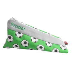 Federmäppchen|Mein Name Federmäppchen Fussball grün mit Namen personalisiert Mäppchen Schulmäppchen Schlamperle Brillenetui Schlampermäppchen