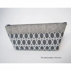 Hot Federmäppchen Kreise grau Federmäppchen