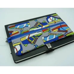Einschulung|Quiltulli's Shopr Federmäppchen, Schlampermäppchen, Stiftetasche mit Gummiband und Schuhen als Stoffmotiv