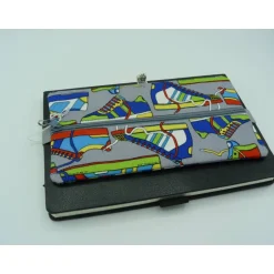 Einschulung|Quiltulli's Shopr Federmäppchen, Schlampermäppchen, Stiftetasche mit Gummiband und Schuhen als Stoffmotiv