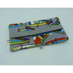 Einschulung|Quiltulli's Shopr Federmäppchen, Schlampermäppchen, Stiftetasche mit Gummiband und Schuhen als Stoffmotiv
