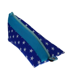 Clearance Federmäppchen Sterne blau mit Namen personalisiert Mäppchen Schulmäppchen Schlamperle Brillenetui Schlampermäppchen Kinder Federmäppchen