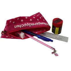 Federmäppchen|Mein Name Federmäppchen Sterne Pink mit Namen personalisiert Mäppchen Schulmäppchen Schlamperle Brillenetui Schlampermäppchen
