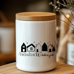 Hot Fensterbild fröhliche Winterzeit Weihnachtsdekoration Sticker Aufkleber 2 Farben 3 Größen auch in XXL Sticker & Aufkleber