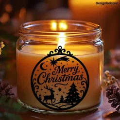 Discount Fensterbild Kranz Aufkleber Merry Christmas Ornament Stil | Winterzeit Deko für Advent und Weihnachten, Exklusiv Sticker & Aufkleber