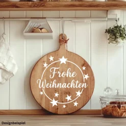 Discount Fensterbild Kranz Aufkleber Frohe Weihnachten Sterne  | Winterzeit Deko für Advent und Weihnachten, Exklusiv Sticker & Aufkleber
