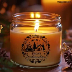 Discount Fensterbild Kranz Aufkleber Frohe Weihnachten | Winterzeit Deko für Advent und Weihnachten, Exklusiv Sticker & Aufkleber