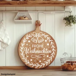 Discount Fensterbild Kranz Aufkleber Frohe Weihnachten Glocke | Winterzeit Deko für Advent und Weihnachten, Exklusiv Sticker & Aufkleber