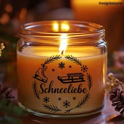 Discount Fensterbild Kranz Aufkleber Schneeliebe | Winterzeit Deko für Advent und Weihnachten, Exklusiv Sticker & Aufkleber