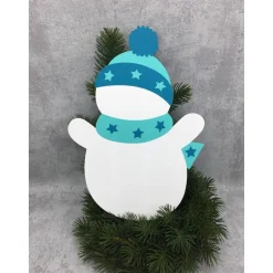 Winter|Kerstins Boxenshop Fensterbild Schneemann