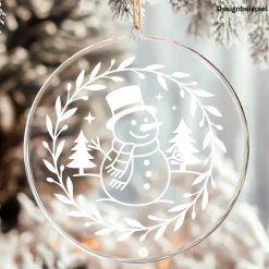New Fensterbild Skandi Stil minimalistischer Aufkleber Schneemann | Winterzeit Deko für Advent und Weihnachten, Exklusi Sticker & Aufkleber