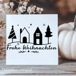 Sticker & Aufkleber|frickelfrieda Fensterbild Weihnachtsdekoration Sticker Aufkleber 2 Farben 3 Größen auch in XXL Deko
