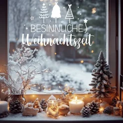 Fensterbild Weihnachtsdekoration Sticker Aufkleber 2 Farben 3 Größen auch in XXL Deko Sticker & Aufkleber