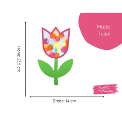 Discount Fensterbilder aus Transparentpapier | Basteln mit Transparentpapier | Fensterbilder Ostern | Tulpen basteln Frühling