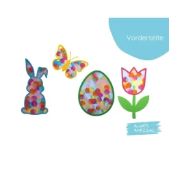 Discount Fensterbilder aus Transparentpapier | Basteln mit Transparentpapier | Fensterbilder Ostern | Tulpen basteln Frühling